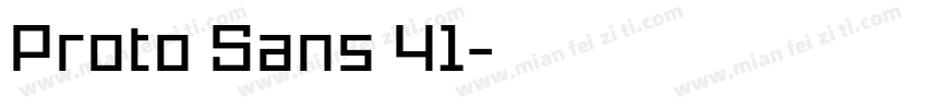 Proto Sans 41字体转换
